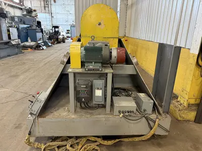 120" SWING X 208" LONG WELDING SYSTEMS HEADSTOCK & TAILSTOCK POWERED WELDING POSITIONER / PIPE ROLLER: YOBRO #23957