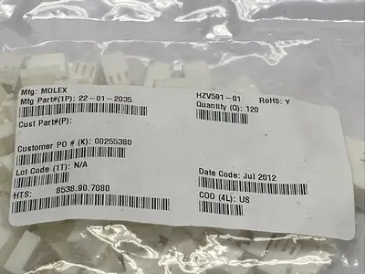 New | in-Stock Molex 22-01-2035 Connector Accessories Michigan US | Maverick Industrial Sales #1400666