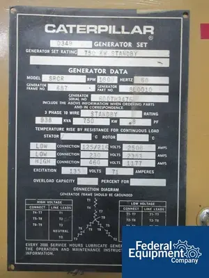 USED Caterpillar 750 kW Caterpillar Genset, Diesel