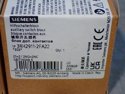 New | in-Stock SIEMENS 3RH29112FA22 Contact Blocks Ohio US | HGR 24 #1129899