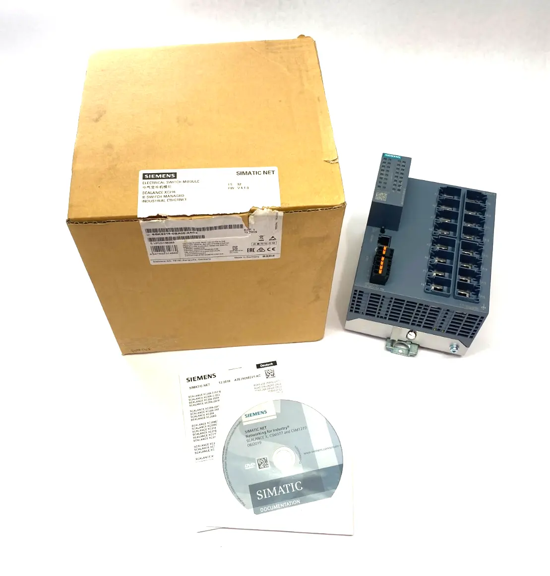 USED SIEMENS SCALANCE XC216 MANAGEABLE LAYER 2 IE ETHERNET SWITCH