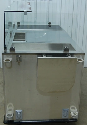 142-0778 Hill Phoenix 60" Presentation Cabinet w/ 2x Cook Tek Induction Cookers