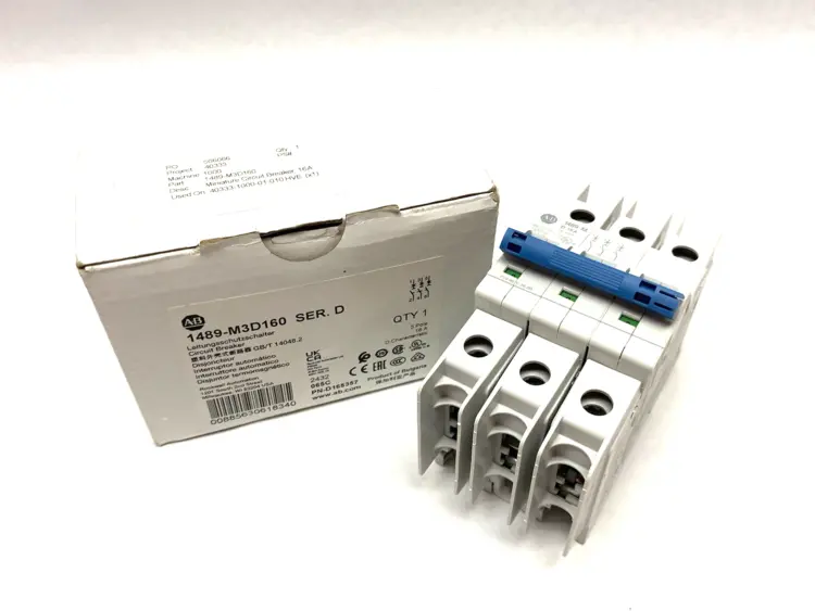 Used ALLEN-BRADLEY SER. D CIRCUIT BREAKER 3-POLE 16A Circuit Breakers | Maverick Industrial Sales #1101389
