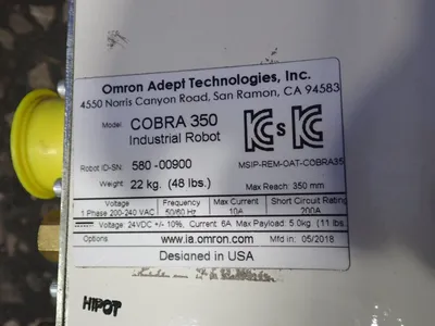 Used OMRON ADEPT COBRA 350 Robots Ohio US | HGR 24 #729741