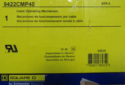 NEW SQUARE D 9422CMP40 CABLE OPERATING MECHANISM