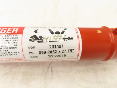 Johnson Power Drive Shaft 27.75"-37.2" Length 4" Slip Yoke U-Joint Both Ends