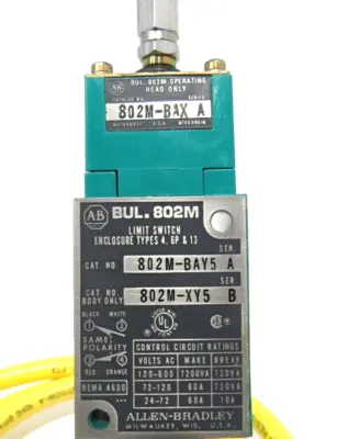 ALLEN BRADLEY 802M-BAY5 LIMIT SWITCH ASSY. SER.A 802MBAY5 NEW SURPLUS