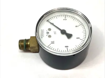 Used NOSHOK Pressure Gauge 0-10psi Air Gages Michigan US | Maverick Industrial Sales #1391681