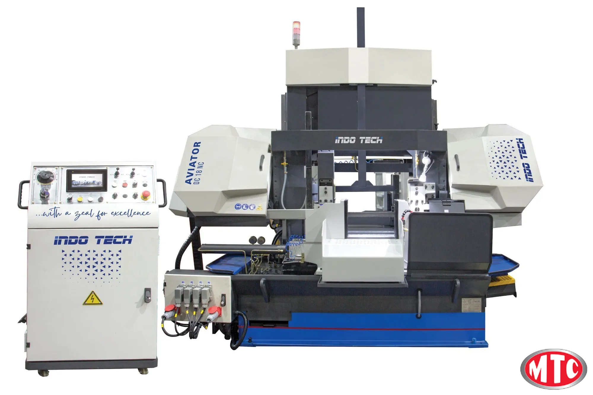 Indotech 41" Horizontal, Dual Column, Bandsaw, Semi-Automatic, like Amada, Doall, Kasto, Behringer, HEM, Marvel, Hyd-Mech
