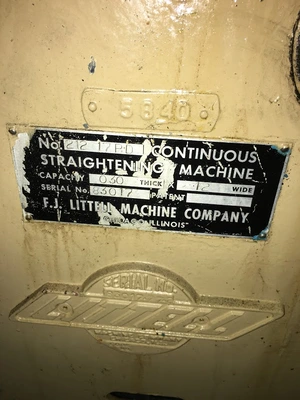 12" x .030" LITTELL STRAIGHTENER