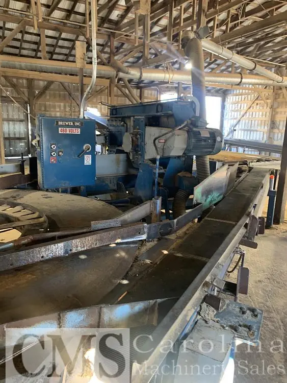 Used 2000 BREWER GOLDEN EAGLE SINGLE HEAD RESAW Sawmill Resaws | CAROLINA MACHINERY SALES #421472
