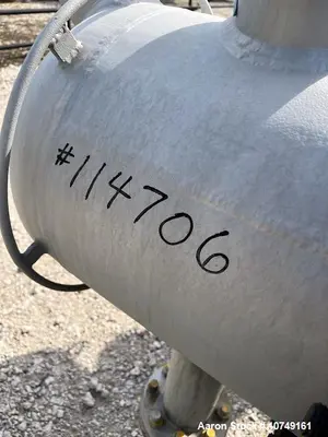 Used 272 Sq Ft Heat Exchanger, Duplex 2205 Tubes, 316L Shell, High Temp 430°F