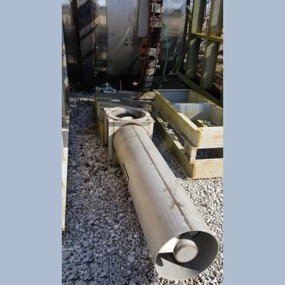 12in Dia. x 8ft Long Stainless Steel Screw Conveyor