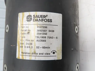 Sauer Danfoss TSL190B 75AD-S Hyster Drive Motor 24/36VDC 3.9/6.3kW  8507296