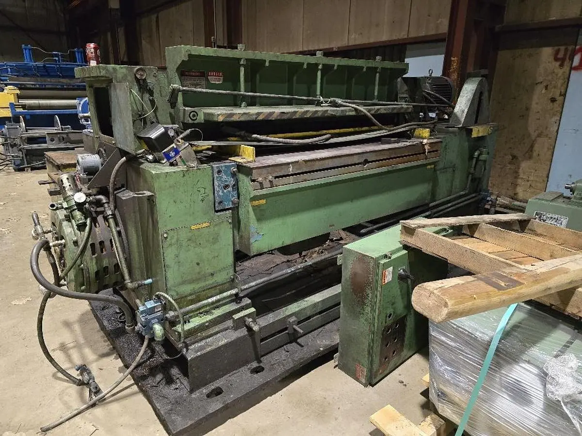 63" wide x 10 gauge Wysong Shear w 20 hp motor