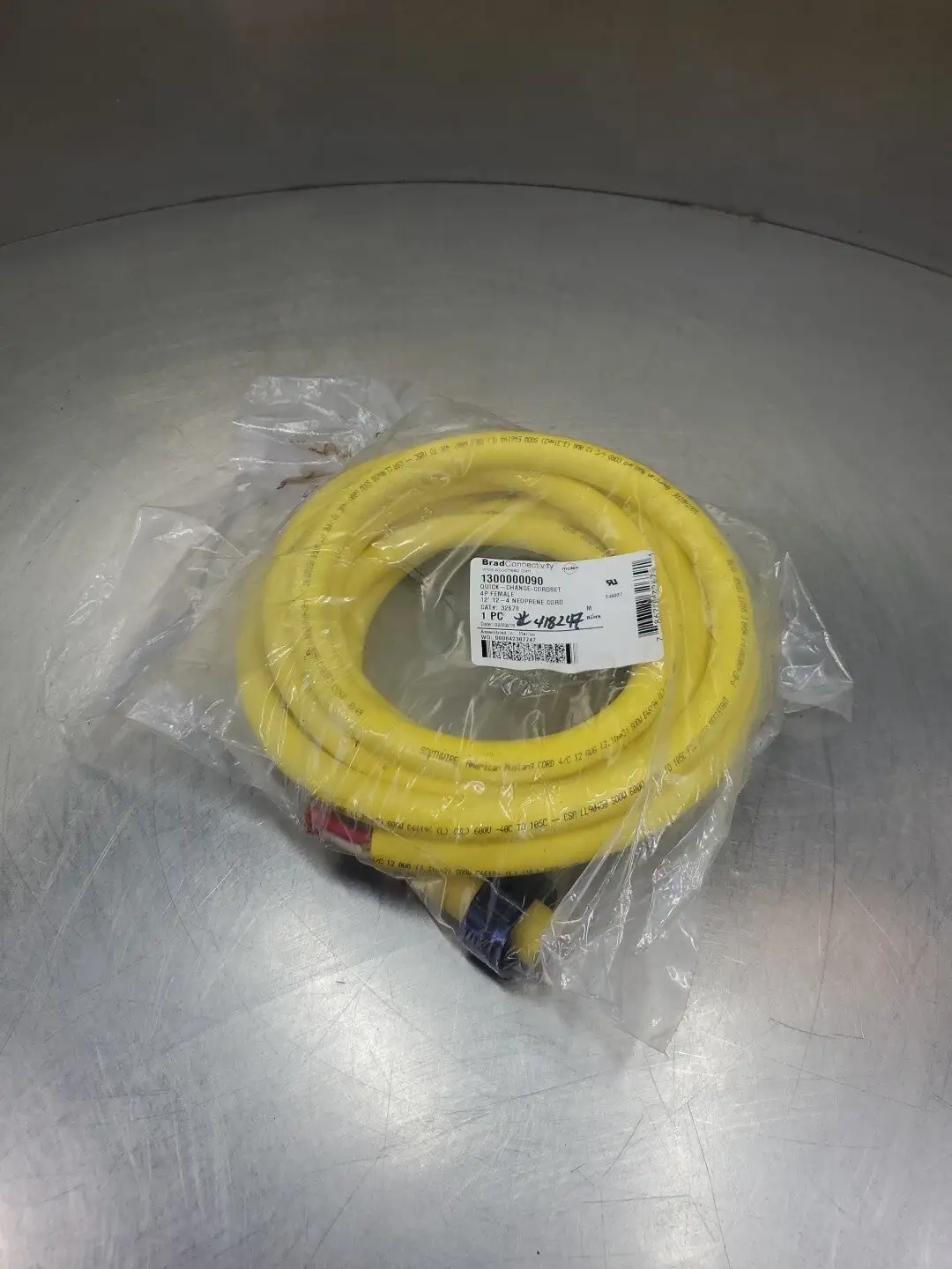 BradConnectivity 1300000090 Quick-Change Cordset, 4P Female, 12' 5C-19