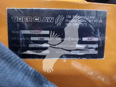 USED 2025 TIGER CLAW TC3000T