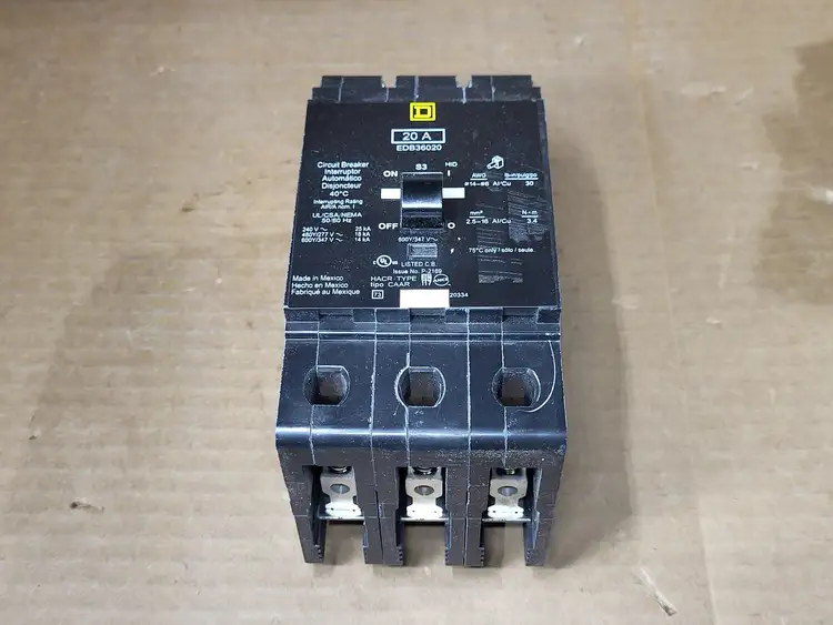 Used SQUARE D EDB36020 Switchgears British Columbia CA | Lenmark #913566