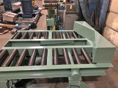USED BRANER EXIT SPLIT CONVEYOR / COIL TIPPER