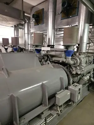 USED 1991 HEINKEL AGGREGATEBAU HE500/396; 500 KW; 400 V; 722 A; 1500 RPM