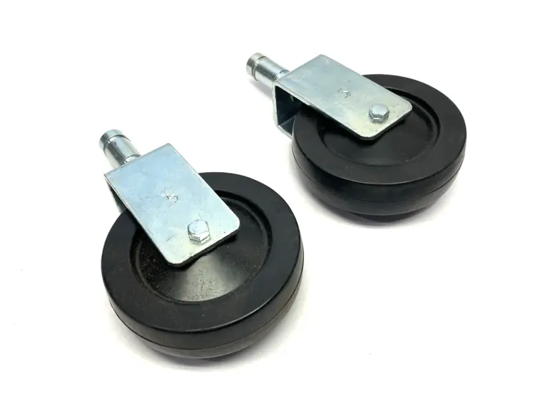 New | in-Stock Metro Plated Rigid Stem Caster 5" LOT OF 2 Casters Michigan US | Maverick Industrial Sales #1395588