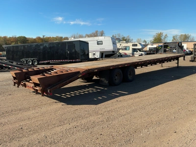 Used 2017 LOAD TRAIL 39.5' TANDEM DUAL AXLE Gooseneck Cargo Trailers Michigan US | Miedema Asset Management Group #1579248