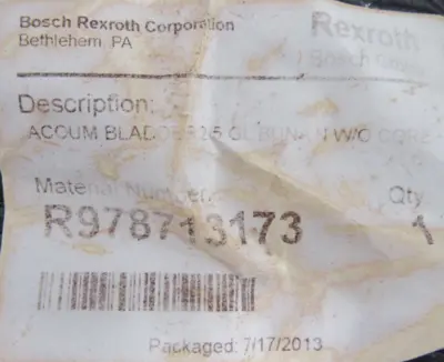 NEW REXROTH R978713173 ACCUMILATOR BLADDER