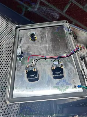 USED SANI MATIC STAINLESS STEEL INDUSTRIAL CONTROL PANEL ENCLOSURE 480V