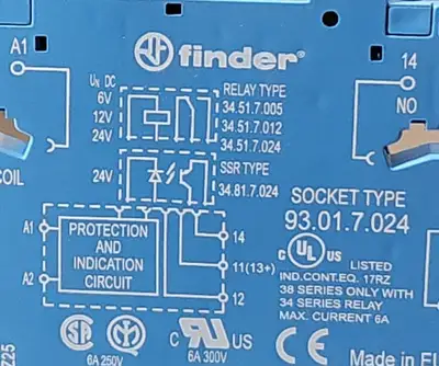 Used Finder 93.01.7.024 Relays & Switches | Palmetto Automation #1156228