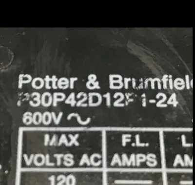 Used POTTER & BRUMFIELD P3OP42D1281-24 Relays & Switches Michigan US | Ideal Machinery #1318625