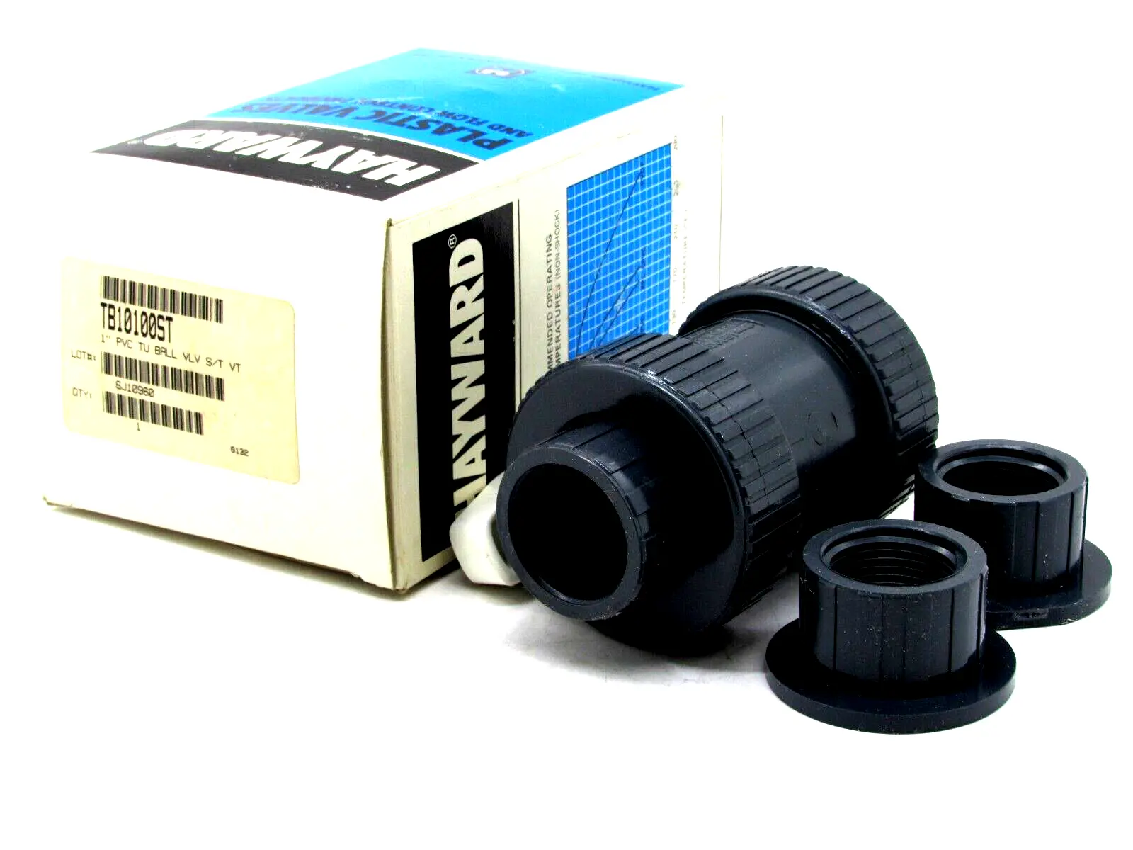 NEW HAYWARD TB10100ST 1" PVC BALL VALVE