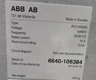 USED 2014 ABB IRB 6640-180/2.55