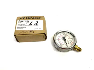 New | in-Stock BOSCH REXROTH MANOMETER PRESSURE GAUGE ABZMM 63- 10BAR/MPA-U/V006G Miscellaneous MRO | Maverick Industrial Sales #1121574