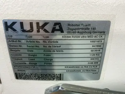 Used 2016 KUKA KR300 R2500 ULTRA MED AC CK Robots Ohio US | HGR 24 #1548047