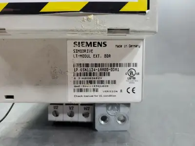 USED Siemens 6SN1124-1AA00-0DA1 Servo Drive w/6SN1118-0DG23-0AA1 Drive Card