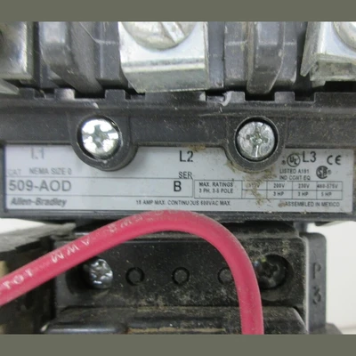 Allen Bradley Size 0 509-AOD Starter