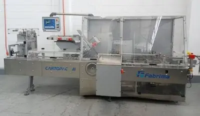 Fabrima model M1 automatic horizontal cartoner for blisters