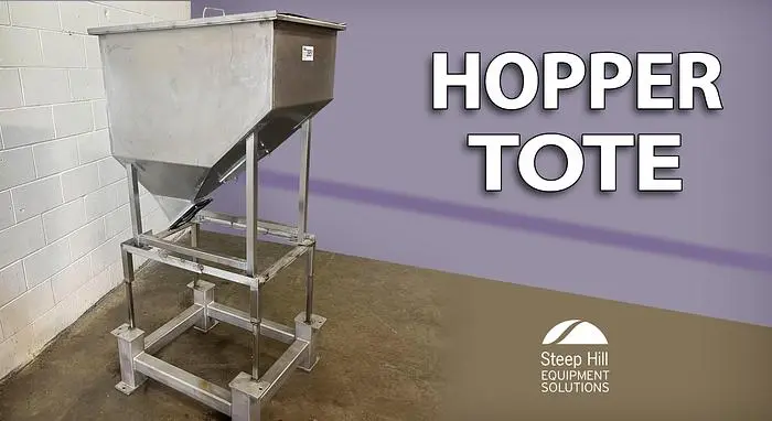 9 CF Stainless Steel Hopper Tote