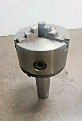 4-1/2" Diameter 3 Jaw Lathe Chuck KITAGAWA 4 A1 630 JAPAN With Morse 5 Arbor
