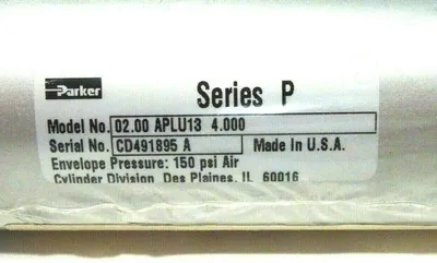 NEW PARKER 02.00 APLU13 4.000 CYLINDER SER.P 0200APLU134000