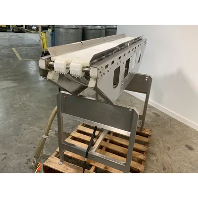 Used Marel 9"W X 70"L Stainless Steel Slider Bed Conveyor [PART]