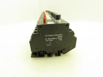 Allen Bradley 1492-GH015 Din Rail 1.5A Circuit Breaker Ser B 250V Lot of 42