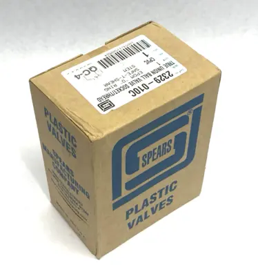 New | in-Stock Spears True Union PVC Ball Valve, SOC/FNPT, Gray 1", EPDM Pump & Valve Parts Michigan US | Maverick Industrial Sales #1395718