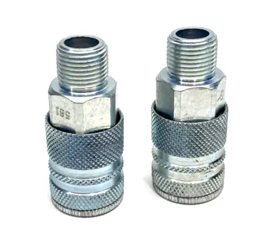 581, 79801452 | Coilhose 581 Industrial Quick Coupler/Fitting 3/8" Body x 3/8" Male NPT LOT OF 2 - New Other