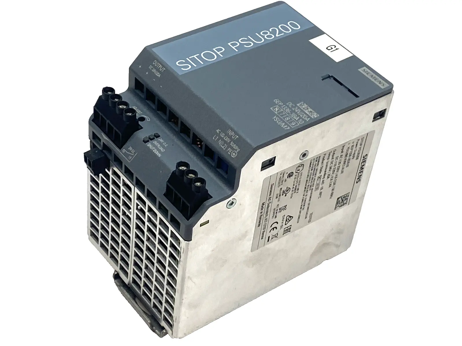 Used Siemens Power Supply 24V DC 20A DIN Rail, SITOP PSU8200 DIN Rail Power Supplies Michigan US | Maverick Industrial Sales #1401863