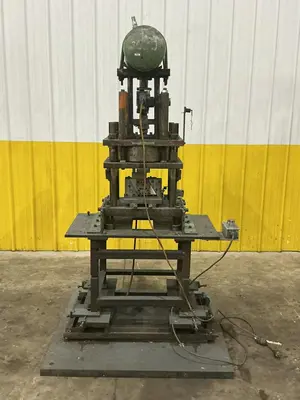 12 TON PNEUPOWR AIRAM MODEL #4P12 PNEUMATIC PRESS 3” STROKE: YOBRO #24862