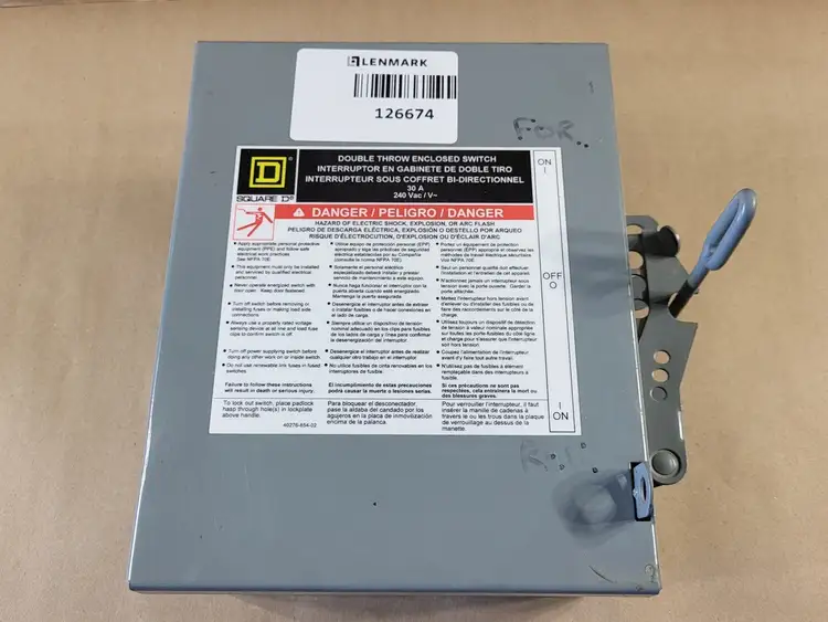Used 2022 SQUARE D C92251 Switchgears British Columbia CA | Lenmark #240528