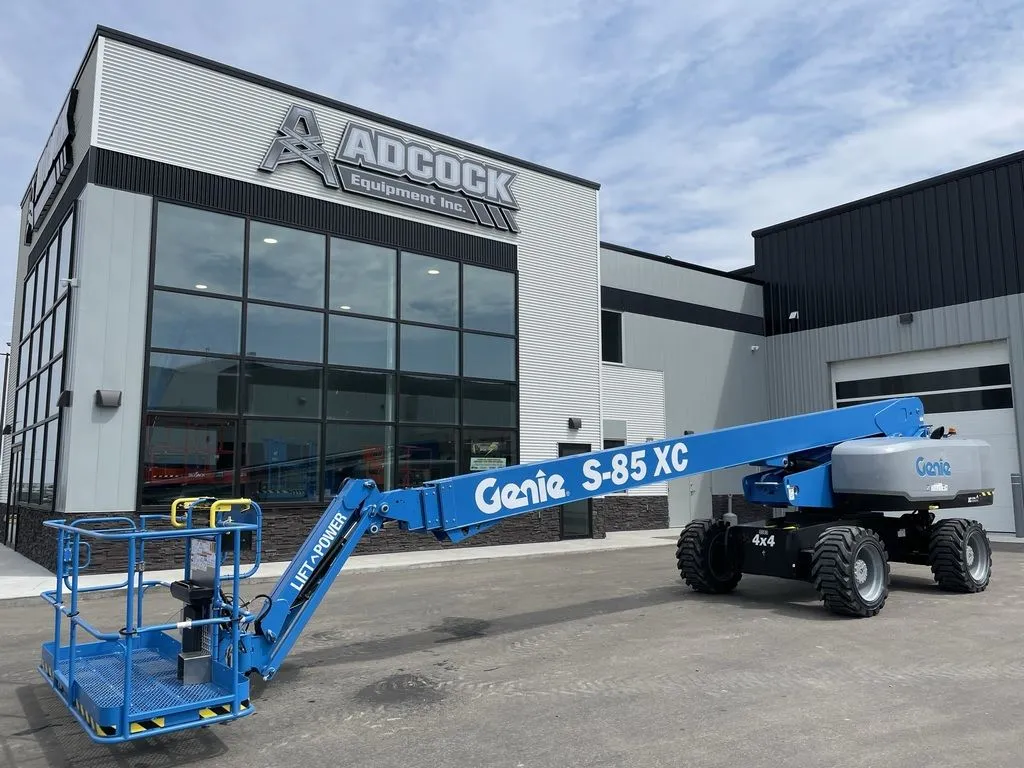 New | in-Stock 2026 GENIE S-85XC TELESCOPIC BOOM LIFT Telescopic Boom Lifts Alberta CA | Adcock Equipment #1418040