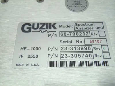 USED GUZIK SPECTRUM ANALYZER