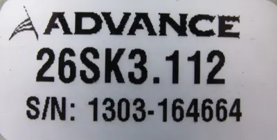 NEW ADVANCE 26SK3.112 CENTRIFUGAL PUMP 1/4HP 115/230V Q56B17F11004A 26SK3112